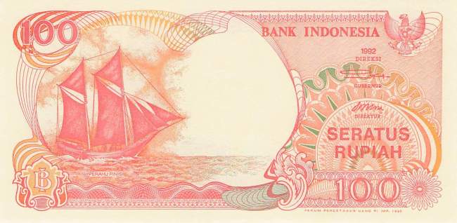Indonesien 100 Rupiah 1995 p127d